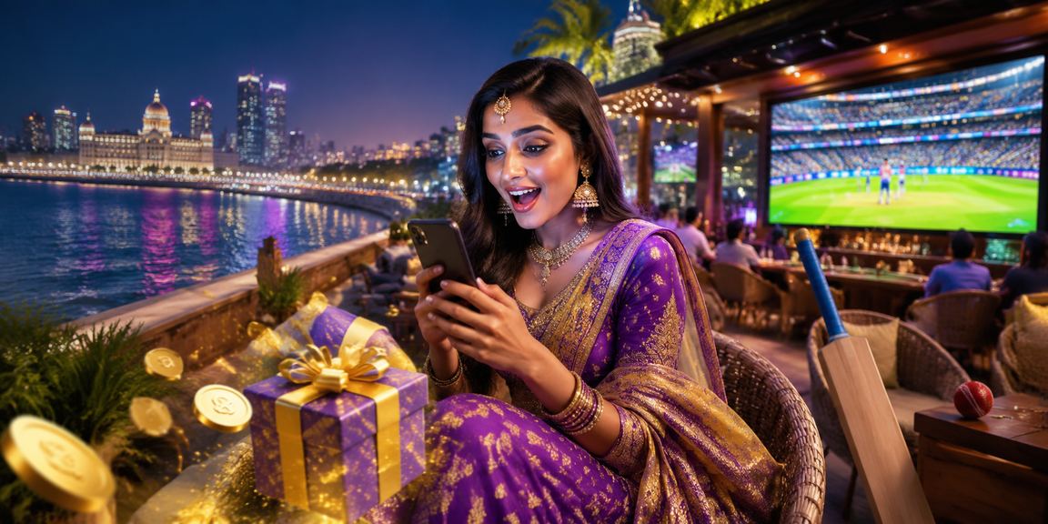 User checking live cricket betting odds on mobile device in India